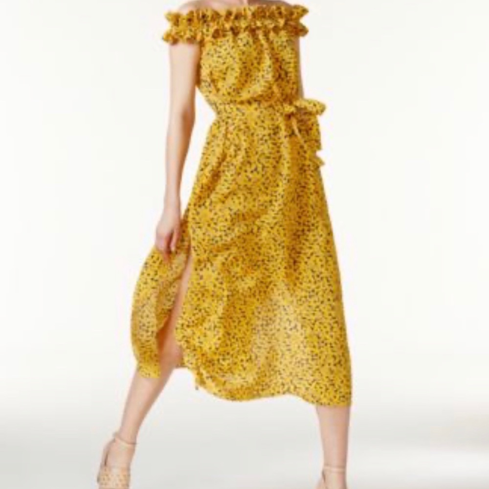 MICHAEL KORS | FINLEY MIDI IN TAXI YELLOW